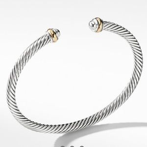 David Yurman Cable Classic Bracelet with 18K gold
